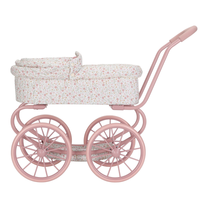 Little Dutch rosa Puppenwagen Metall Soft Flowers | einfachschoen