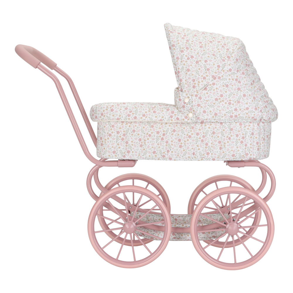 Little Dutch rosa Puppenwagen Metall Soft Flowers | einfachschoen