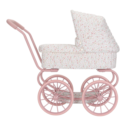 Little Dutch rosa Puppenwagen Metall Soft Flowers | einfachschoen