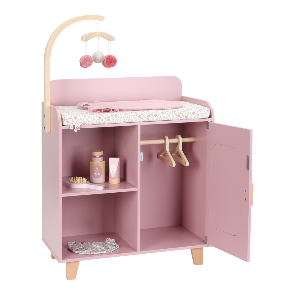 Little Dutch rosa Puppenwickeltisch FSC Holz Bild 11