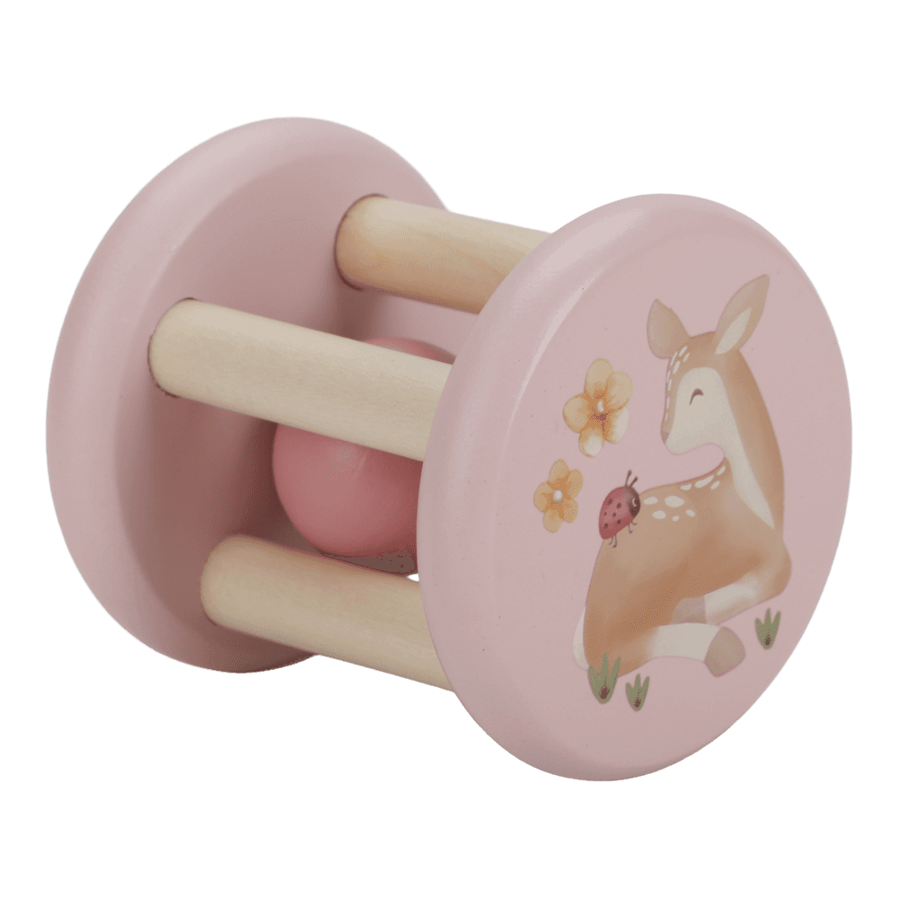 Little Dutch rosa Rasselroller Holz