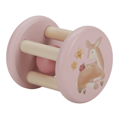 Little Dutch rosa Rasselroller Holz