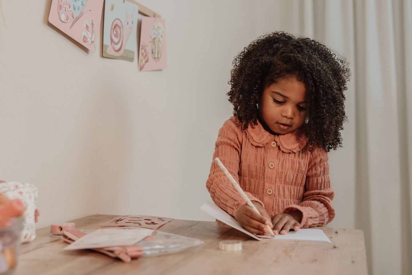 Little Dutch rosa Schreibset Fairy Garden - Etui mit Inhalt