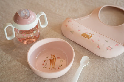 Little Dutch rosa Silikon Lätzchen Mio - Fairy Garden Mepal