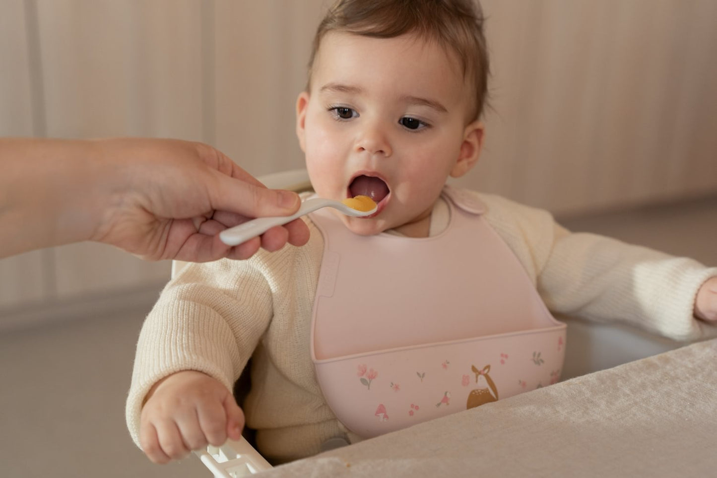 Little Dutch rosa Silikon Lätzchen Mio - Fairy Garden Mepal