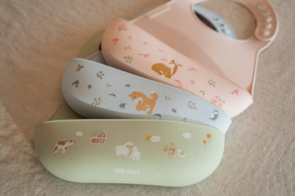 Little Dutch rosa Silikon Lätzchen Mio - Fairy Garden Mepal