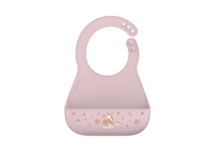 Little Dutch rosa Silikon Lätzchen Mio - Fairy Garden Mepal