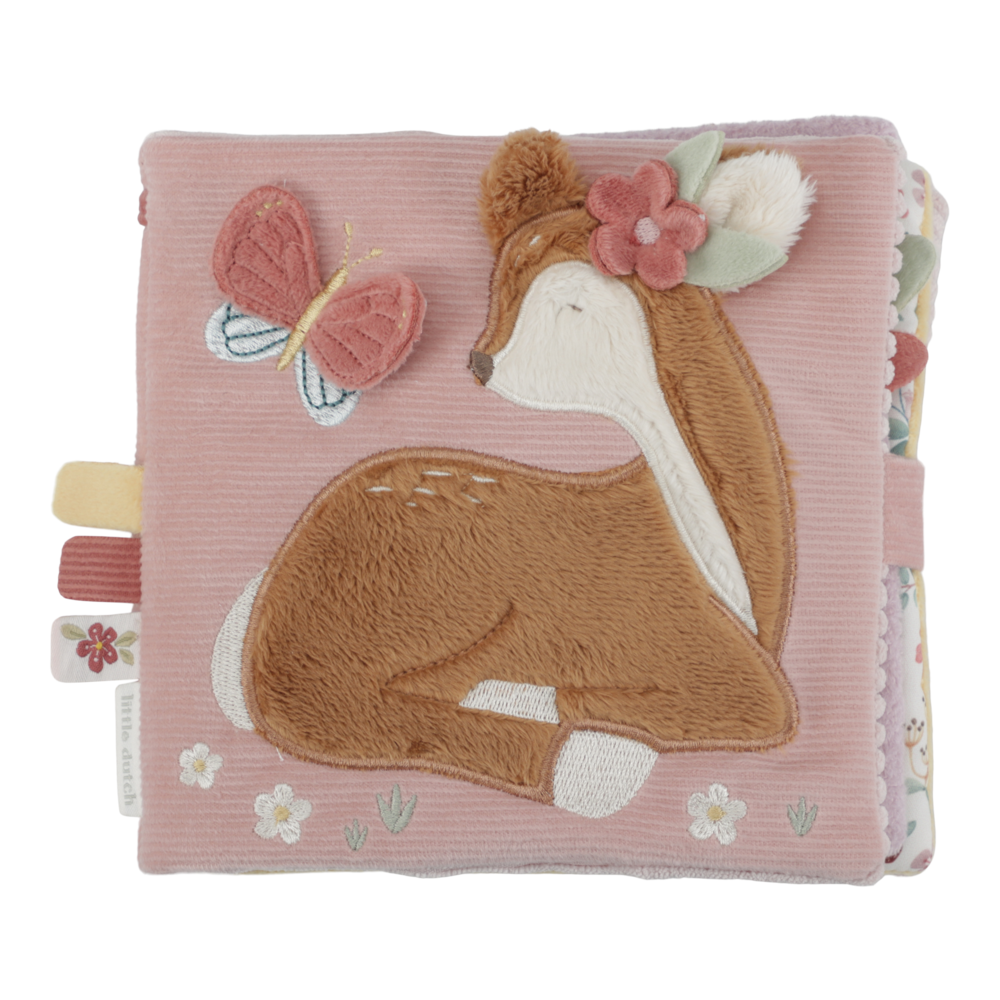 Little Dutch rosa Stoffbuch mit Aktivitäten Fairy Garden