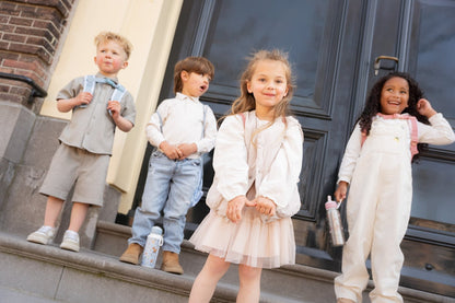 Little Dutch rosa Thermoflasche Flip-Up campus 350 ml - Fairy Garden Mepal