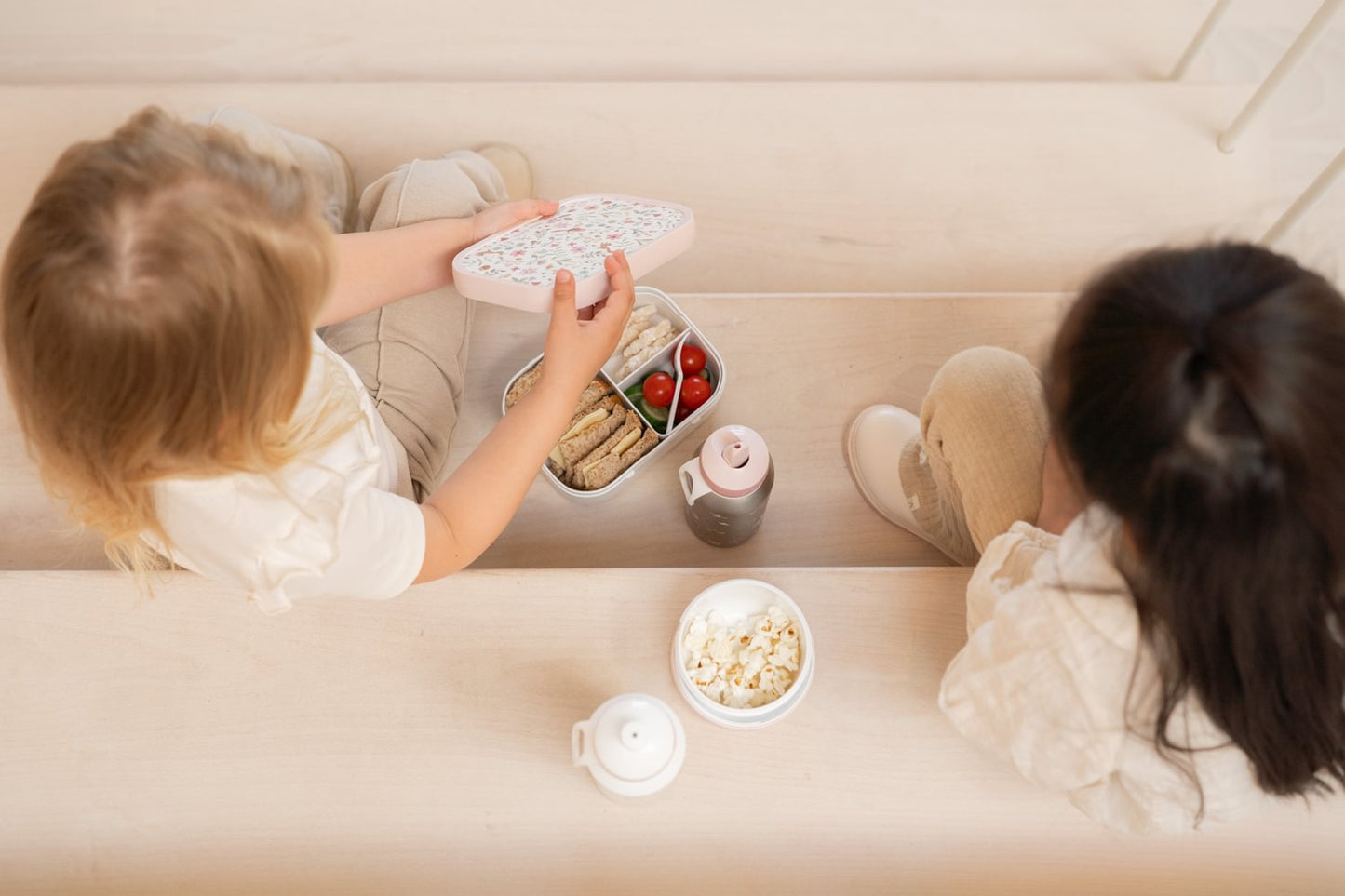 Little Dutch rosa Thermoflasche Flip-Up campus 350 ml - Fairy Garden Mepal