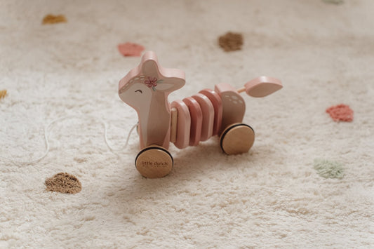Little Dutch rosa Wackelziehspielzeug Reh - Fairy Garden Hirsch