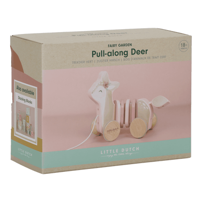 Little Dutch rosa Wackelziehspielzeug Reh - Fairy Garden Hirsch