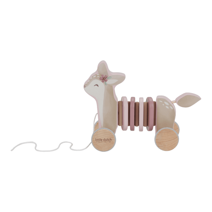 Little Dutch rosa Wackelziehspielzeug Reh - Fairy Garden Hirsch