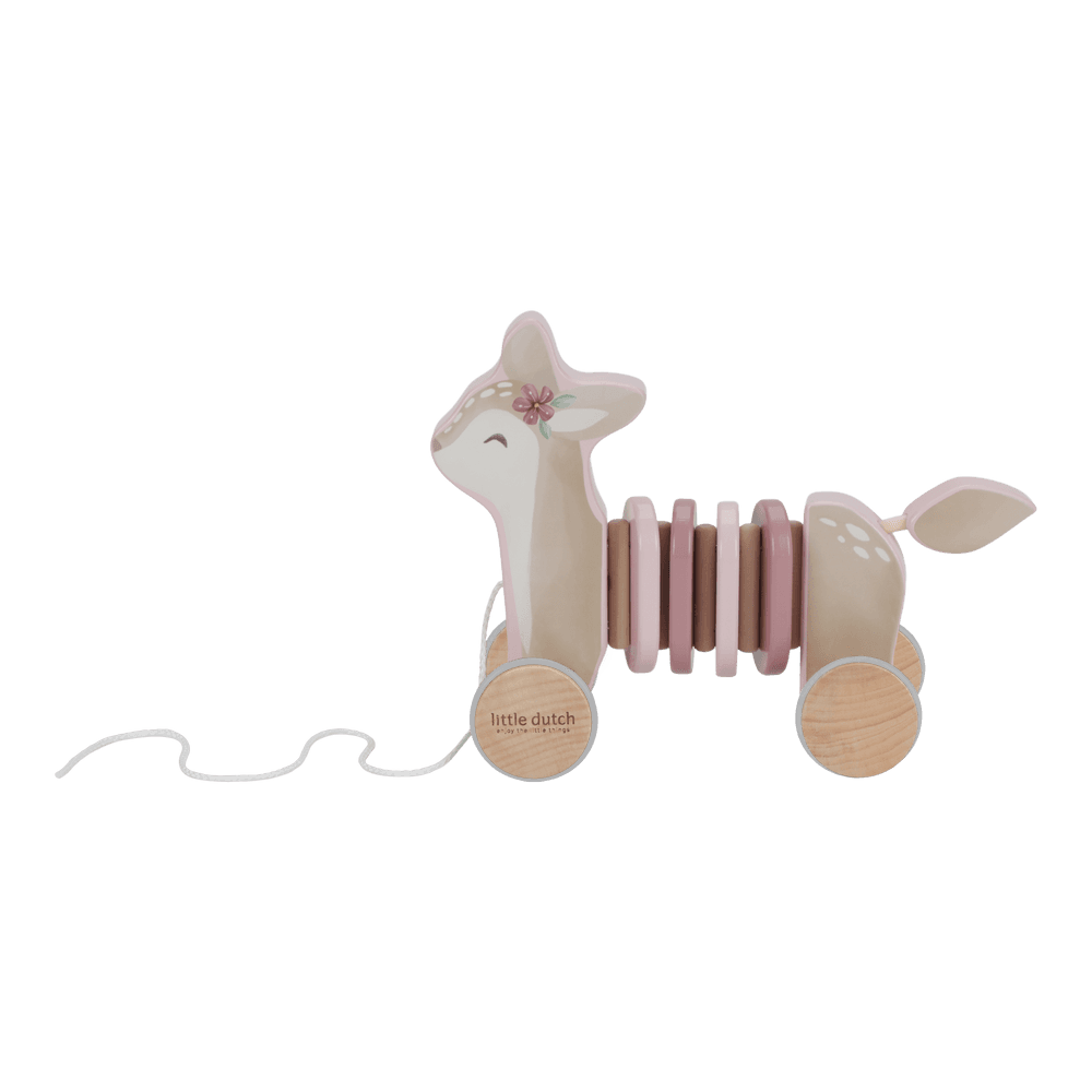 Little Dutch rosa Wackelziehspielzeug Reh - Fairy Garden Hirsch