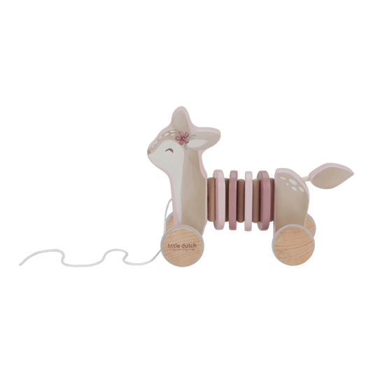 Little Dutch rosa Wackelziehspielzeug Reh - Fairy Garden Hirsch
