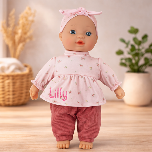Little Dutch Baby Puppe Lily Personalisierung mit Namen Glitzer | einfachschoen