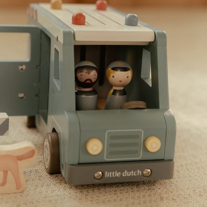 Holz Polizeibus Kinder