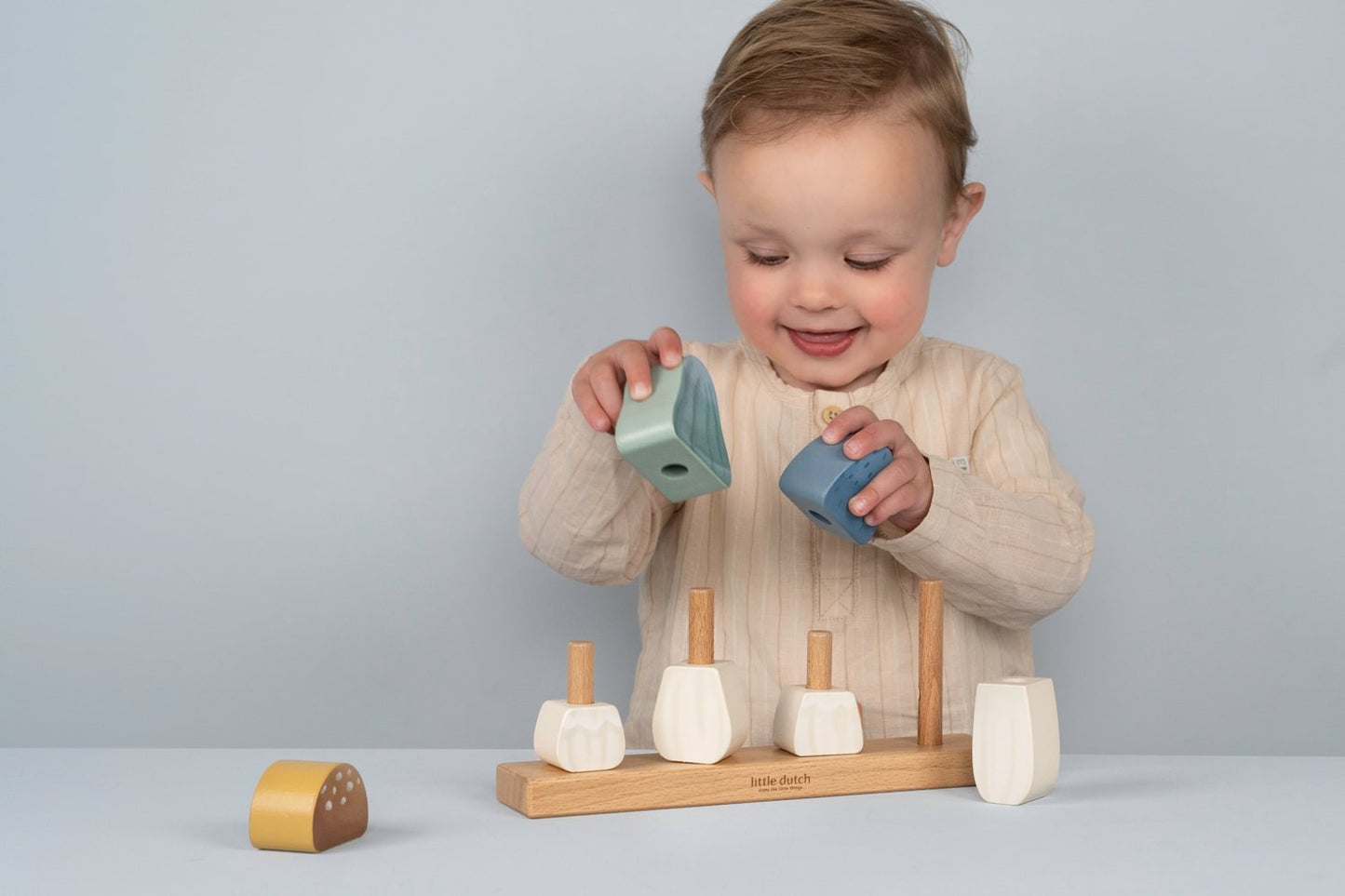 Little Dutch Holz Stapelpuzzle Fliegenplize zur Taufe Forest Friends
