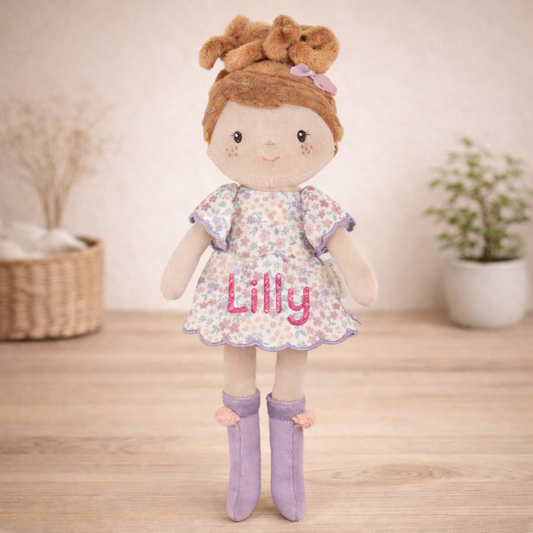 Little Dutch Kuschelpuppe Ava 35 cm Personalisierung Name Glitzer