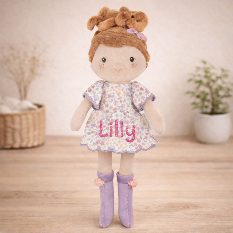 Little Dutch Kuschelpuppe Ava 35 cm Personalisierung Name Glitzer