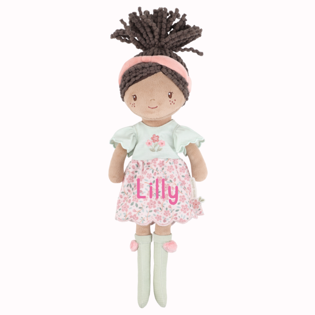 Little Dutch Kuschelpuppe Evi 35 cm Personalisierung Name Detailansicht