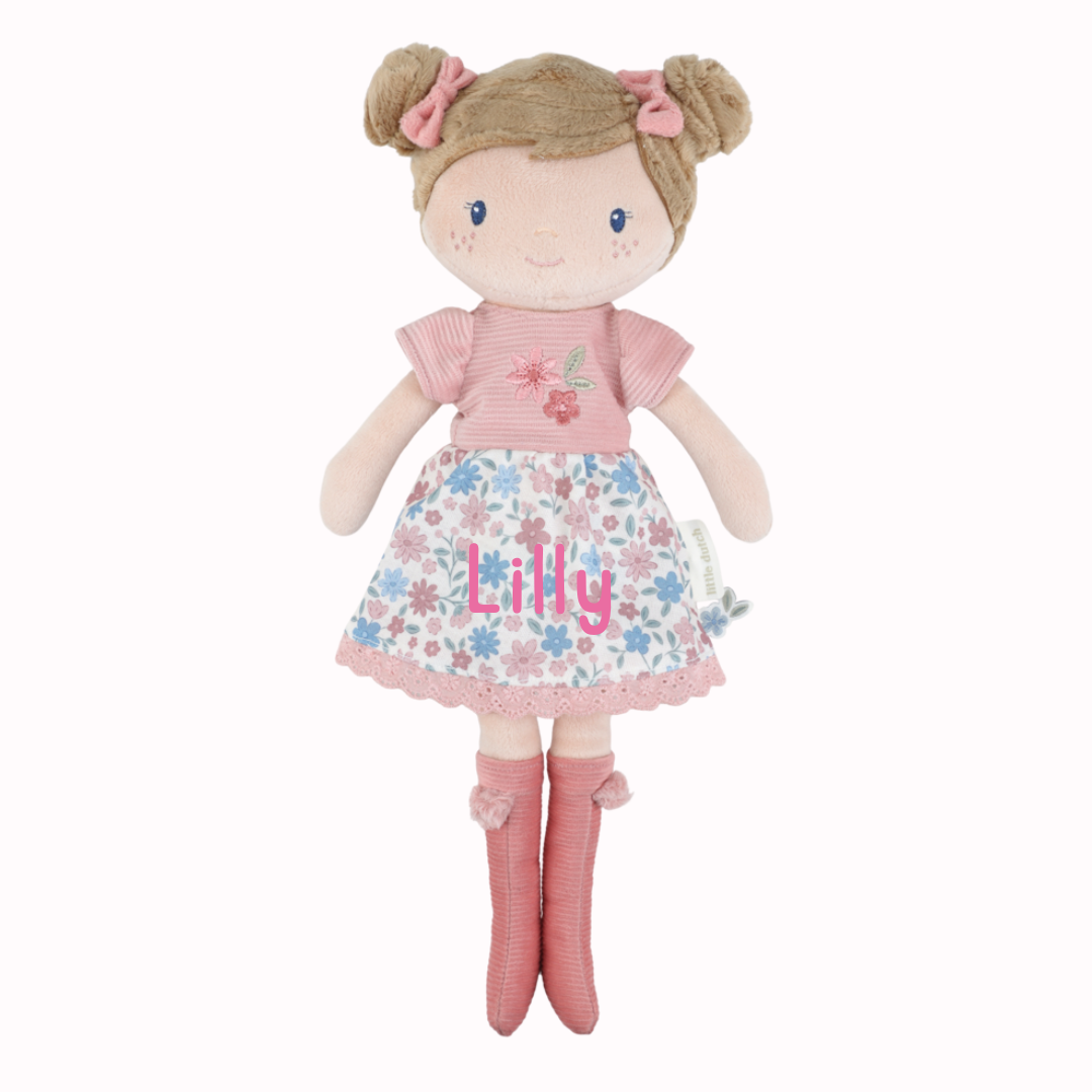 Little Dutch Kuschelpuppe Rosa 35 cm Personalisierung Name Detailansicht