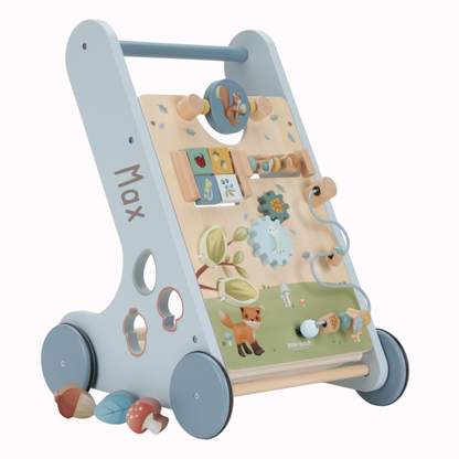 Little Dutch Laufwagen Multi Activity blau Holz Funktionen Detail