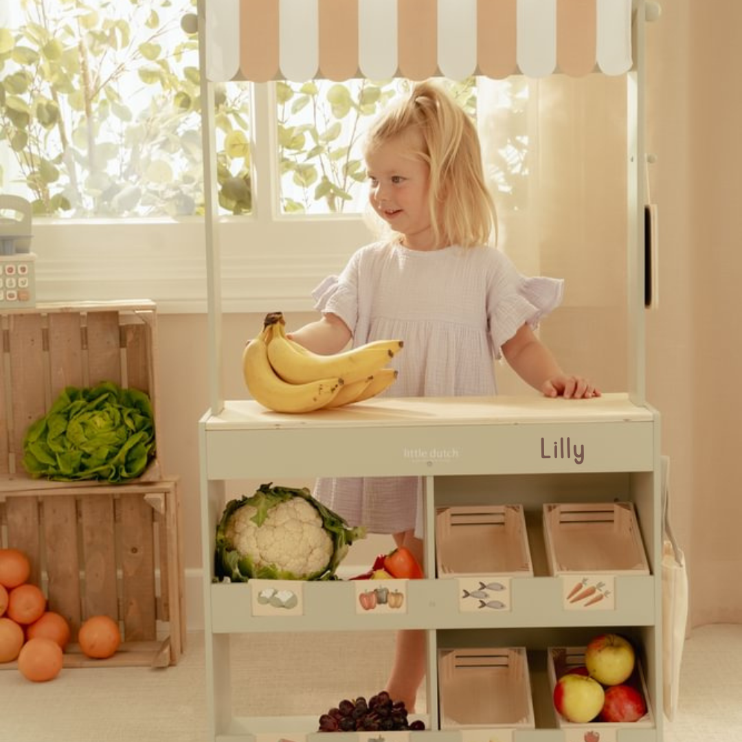 Little Dutch Marktstand Cafe Holz FSC | einfachschoen