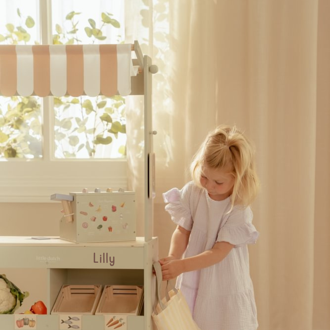 Little Dutch Marktstand Cafe Holz FSC | einfachschoen
