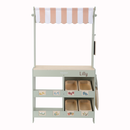 Little Dutch Marktstand Cafe Holz FSC | einfachschoen