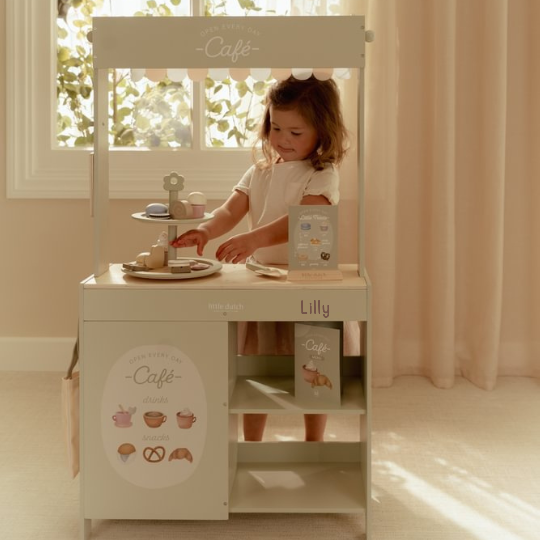 Little Dutch Marktstand Cafe Holz FSC | einfachschoen