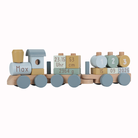 Little Dutch Personalisierung zur Geburt Eisenbahn Holz Forest Friends