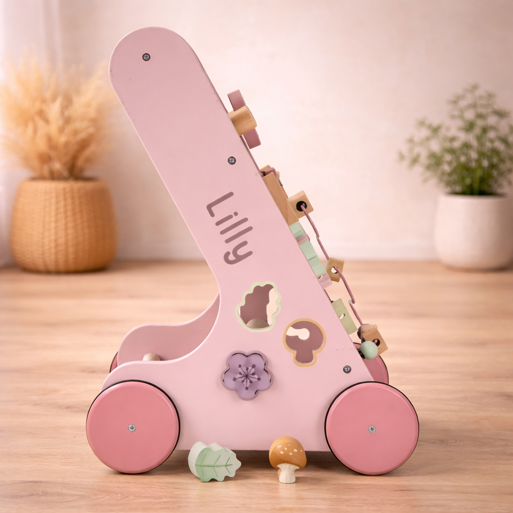 Little Dutch Rosa Laufwagen Multi Activity Fairy Garden Personalisierung Name