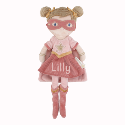 Little Dutch Schmusepuppe Superheld Rosa Detailansicht
