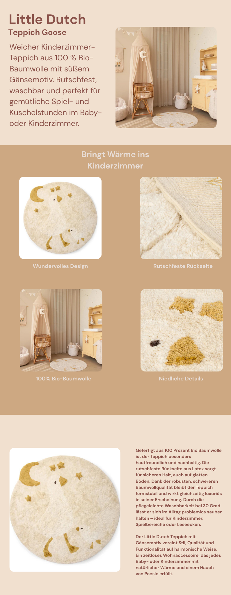 Little Dutch Teppich Goose