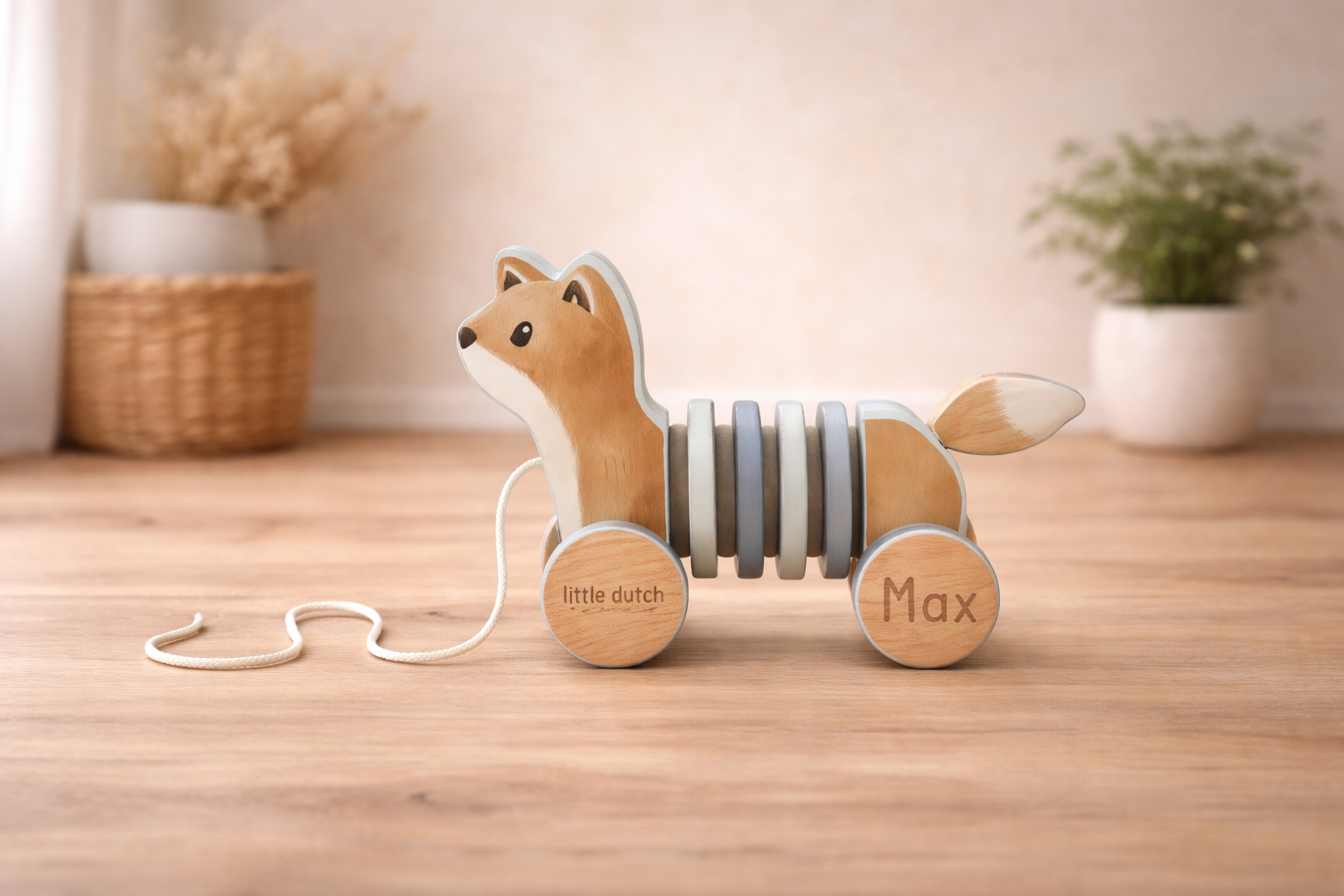 Little Dutch Zugtier Holz Fuchs Funktionen Detail
