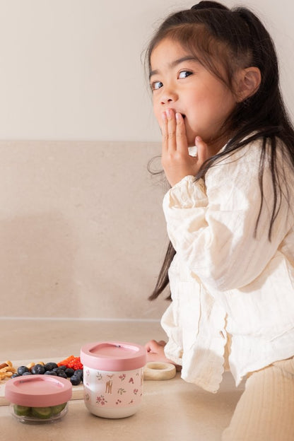 Little Dutch rosa Snackbox stapelbar Mepal Mio 3-teilig Fairy Garden