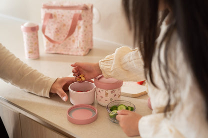 Little Dutch rosa Snackbox stapelbar Mepal Mio 3-teilig Fairy Garden