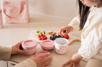 Little Dutch rosa Snackbox stapelbar Mepal Mio 3-teilig Fairy Garden