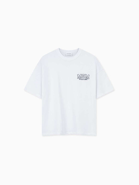 Famvibes Mom College Shirt weiß