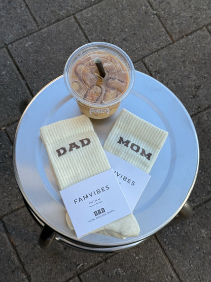 Famvibes Dad College Wollsocken taupe