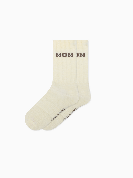 Famvibes Mom College Wollsocken taupe