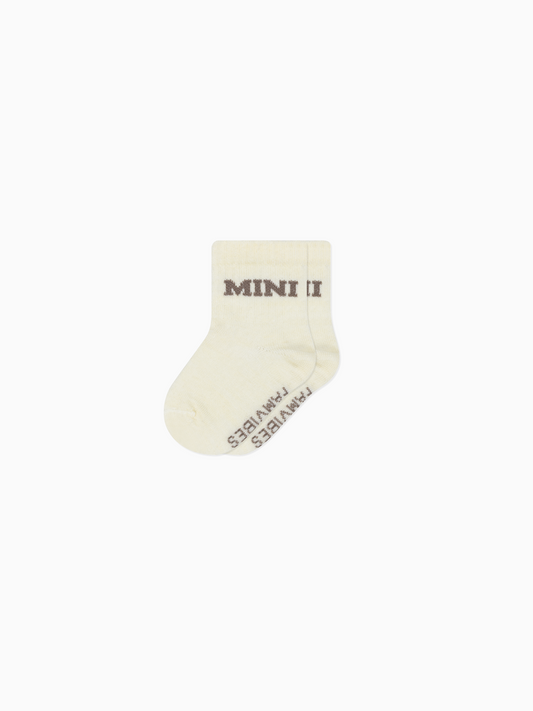 Famvibes Mini College Wollsocken taupe