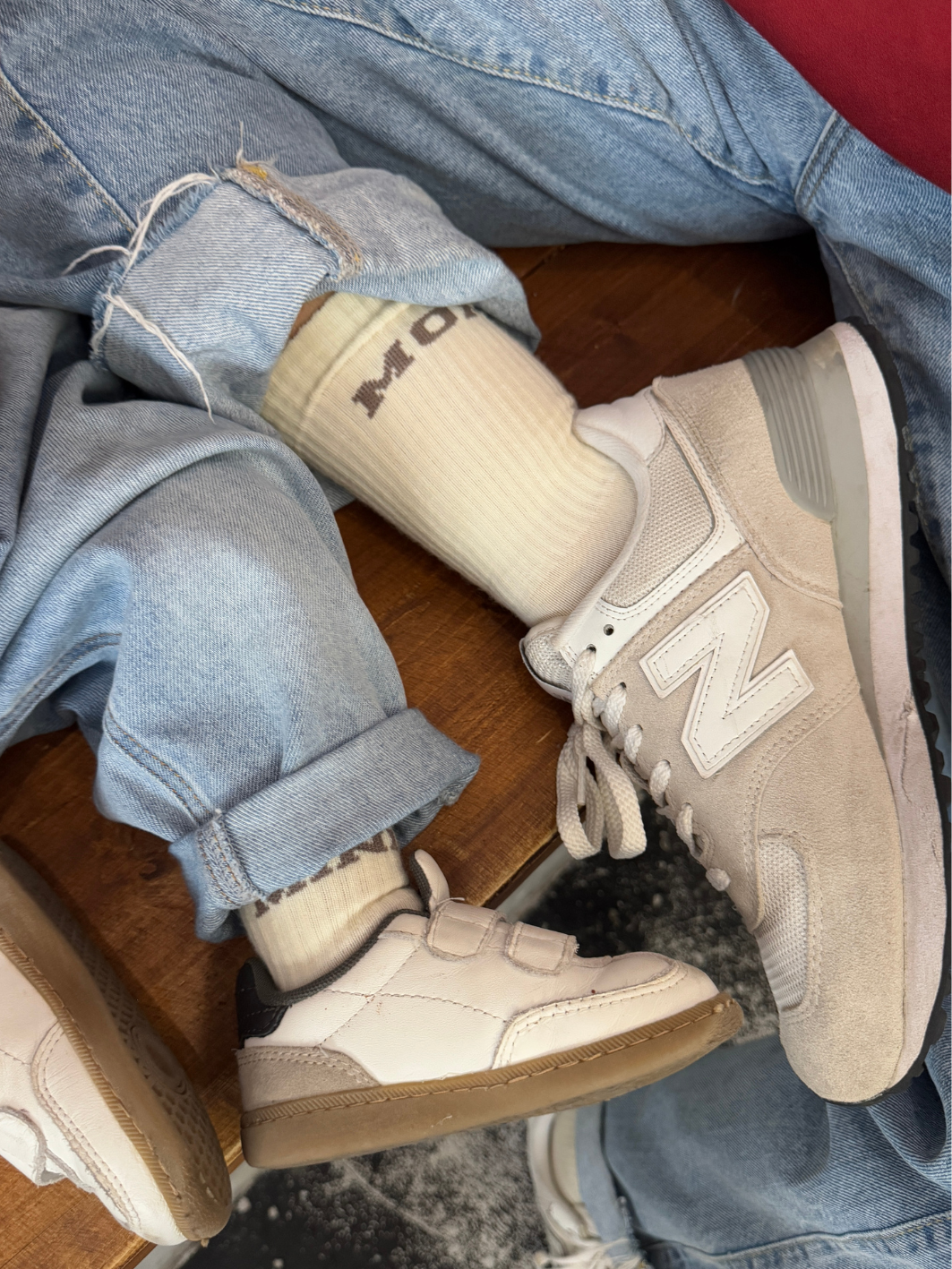 Famvibes Mom College Wollsocken taupe