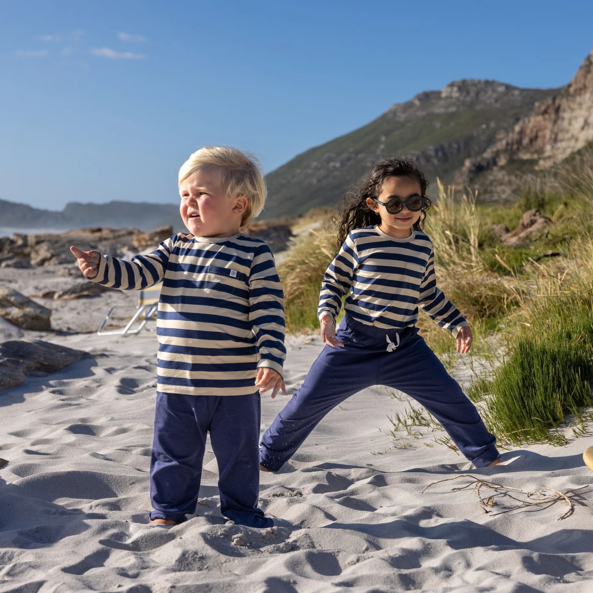 Cloby Jogger pants in Navy Blue UPF 50+ Detailansicht
