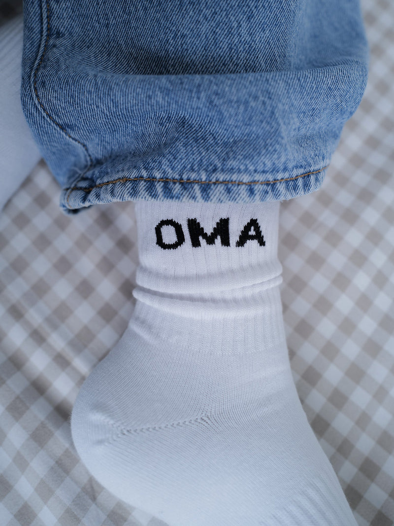 Famvibes Oma Original Socken weiss