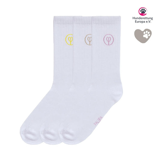 Palopa PALOPA Tennis Socken 3er Set - Logo Lemon Brown Orchid Studio