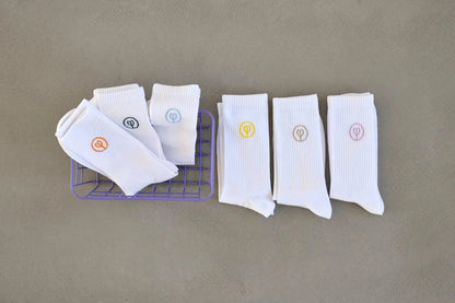 Palopa PALOPA Tennis Socken 3er Set - Logo Lemon Brown Orchid