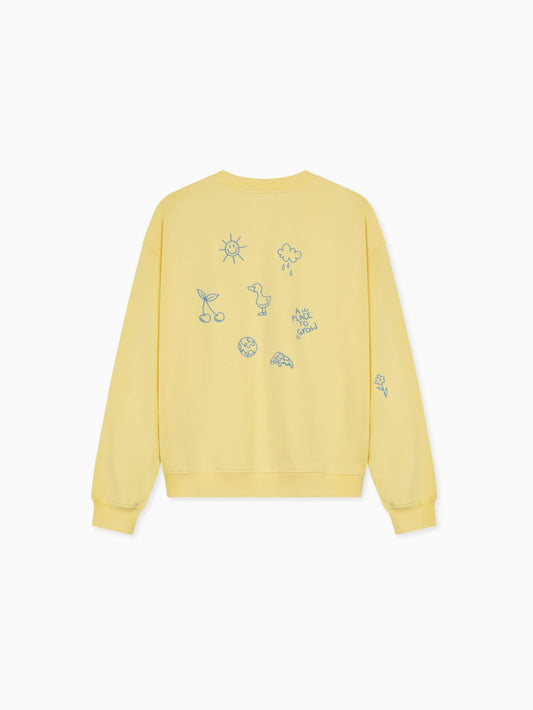 Famvibes Place TO Grow Sweatshirt Unisex yellow