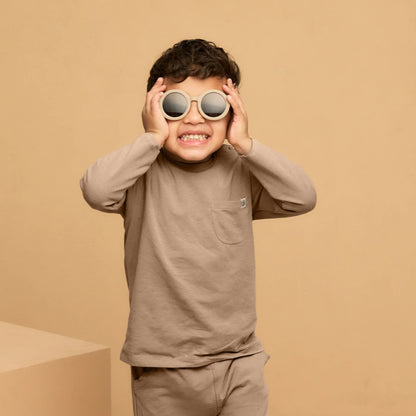 Cloby Langarmshirt in Peanut Brown mit Verpackung